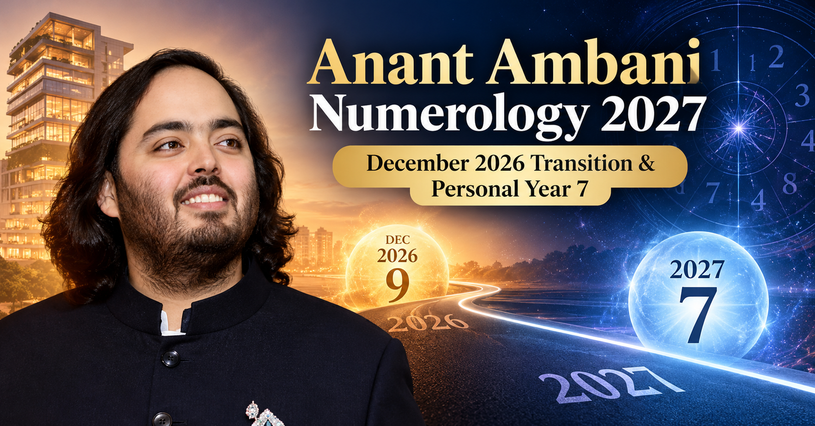 Anant Ambani Numerology 2027: December 2026 Transition & Personal Year 7