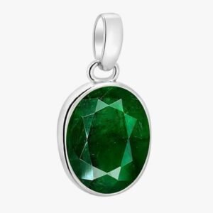 Natural 11.25 Ratti (10.97 Carat) Emerald Numerology Pendant